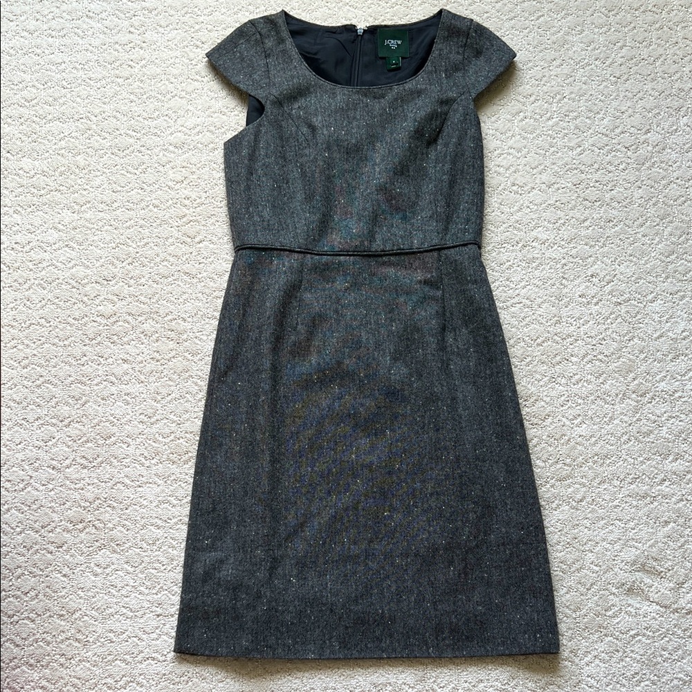 J Crew Grey Wool Dress